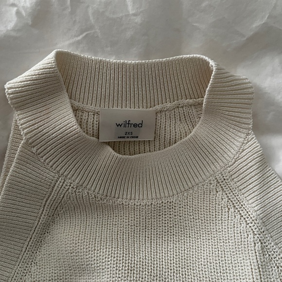 Aritzia Wilfred Knit Halter Tank in White sz 2XS - Picture 8 of 9